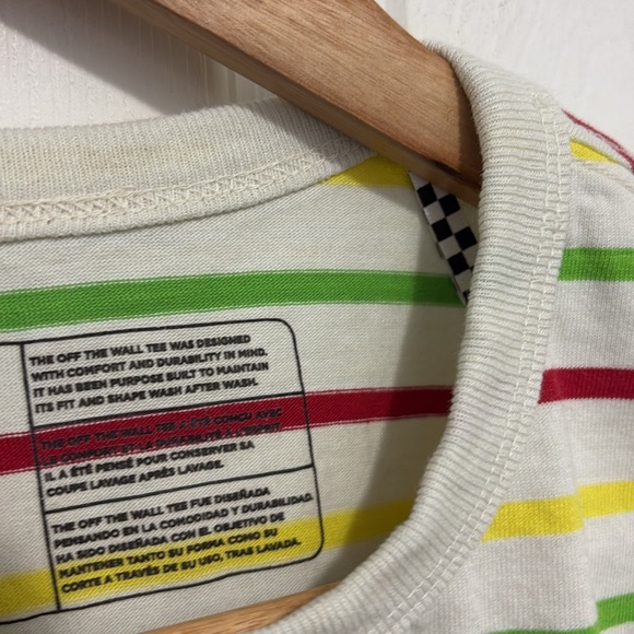 VANS striped tee.  Size S - Picture 7 of 8
